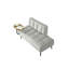 Causeuse de canapé 54 po en velours capitonné avec table d'appoint-306988190