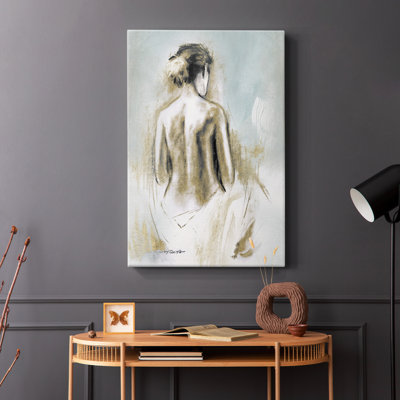 Figurine en lumière dorée I -Galerie enveloppée Cavas