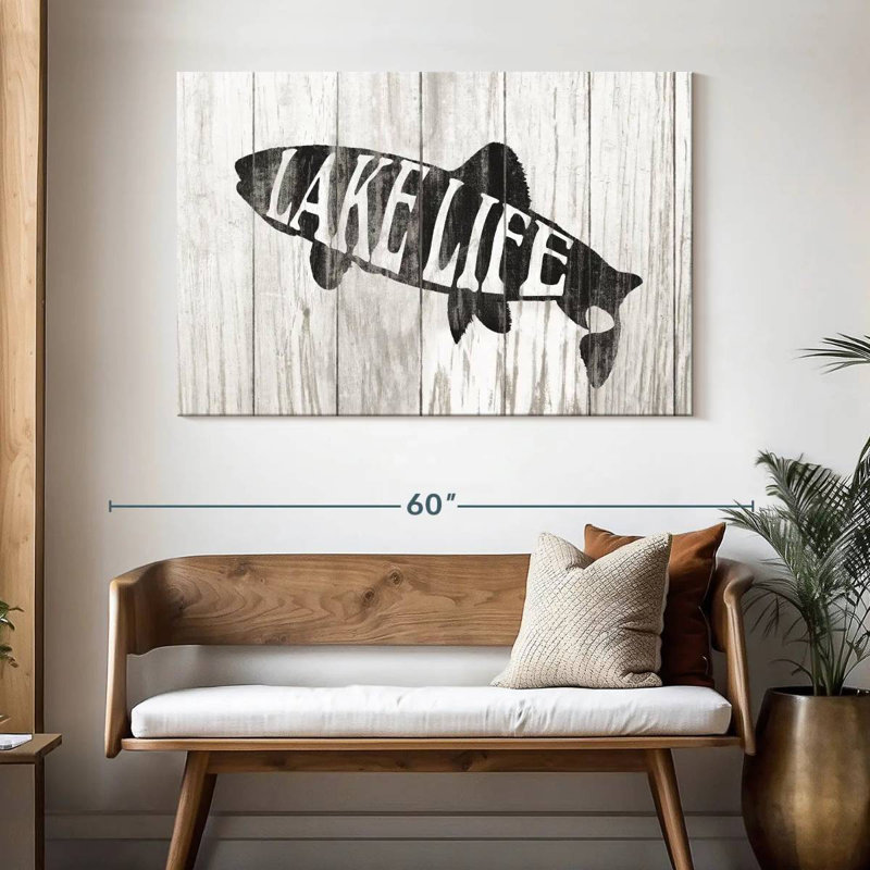 Plaque murale «Lake Life», H 32 po x l 48 po
