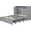 Lit double gris avec tiroir pour un espace enchanteur et confortable-1820594002