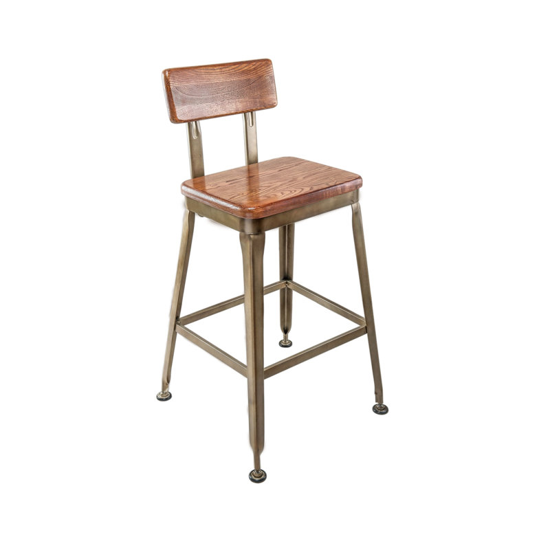 Jorrik Counter Stool with Metal Frame, Bar Stool (30" Seat Height)