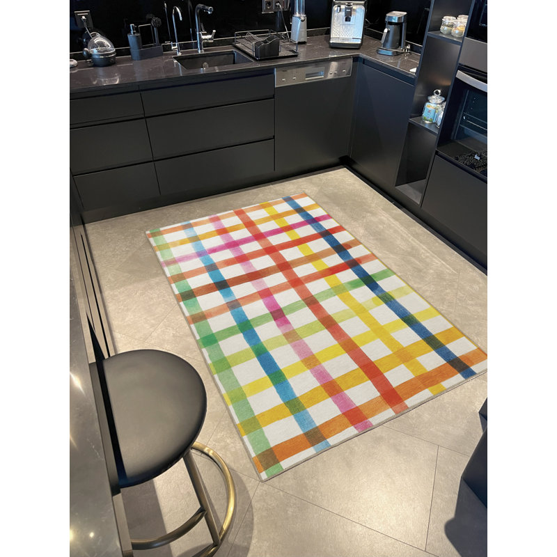 Tapis multicolore multicolore, Rectangle 3 pi 11 po x 5 pi 11 po