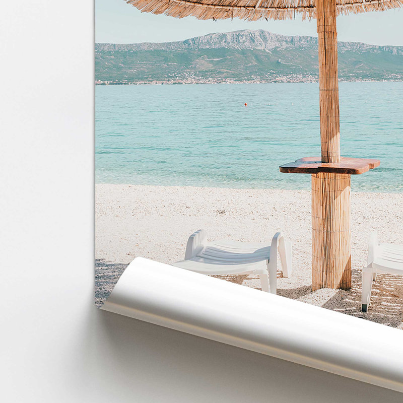 «Beach Day Escape Print», Papier, H 20 po x l 16 po x P 0,1 po