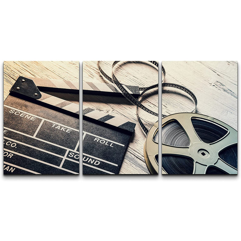 Ensemble de 3 reproductions de photos sur toile tendue, H 36 po x l 72 po x P 1,5 po