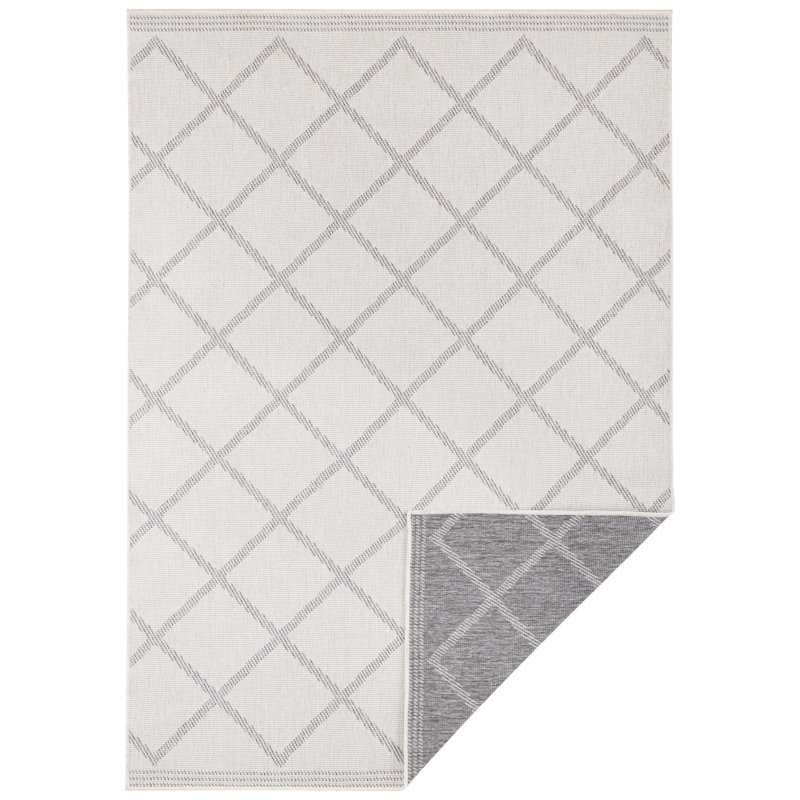 Cebu flat-weave rug in gray, Rectangle 160 x 230cm
