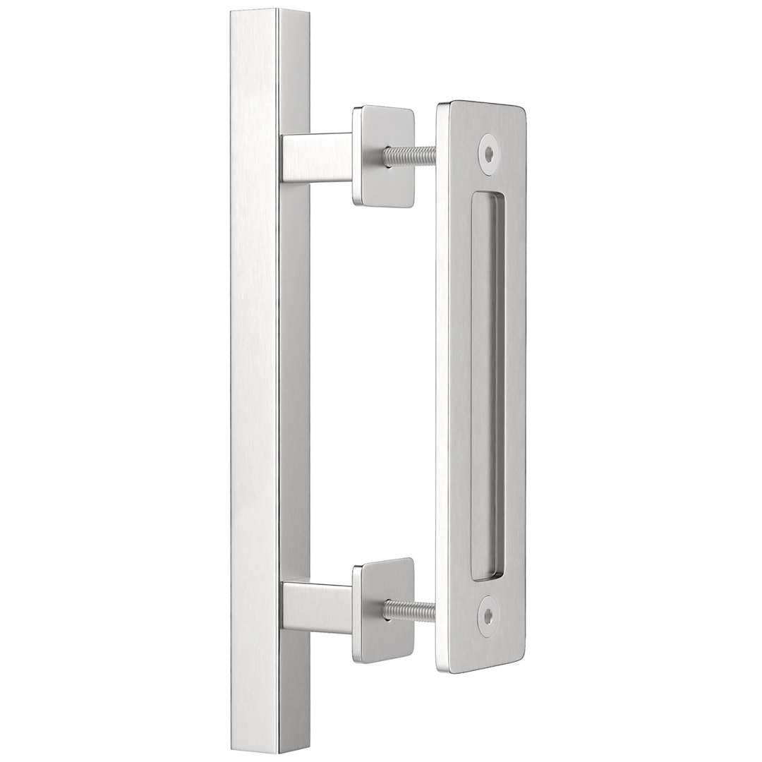 LAZ Barn Door Handle/Pull Bar Cuboid For Bedroom Kitchen Shower Bathroom Sliding Barn Door Hardware Kit Lazio 