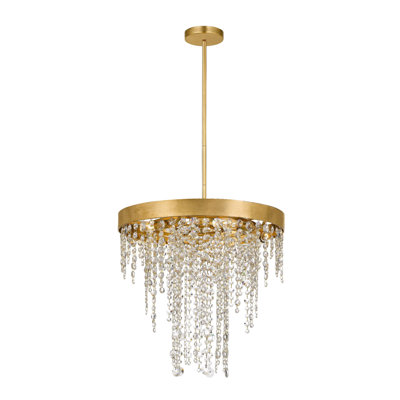 Bathilda 5 - Light Unique Tiered Chandelier with Crystal Accents