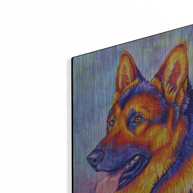"Berger allemand" par Rebecca Wang Art, H 16 po x l 12 po
