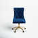 Lisa Swivel Height-Adjustable Wingback Tilting Velvet Task Chair with Tufted Naihead Trim