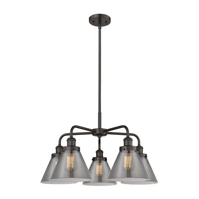 Lustre suspendu 5 lumières Cone