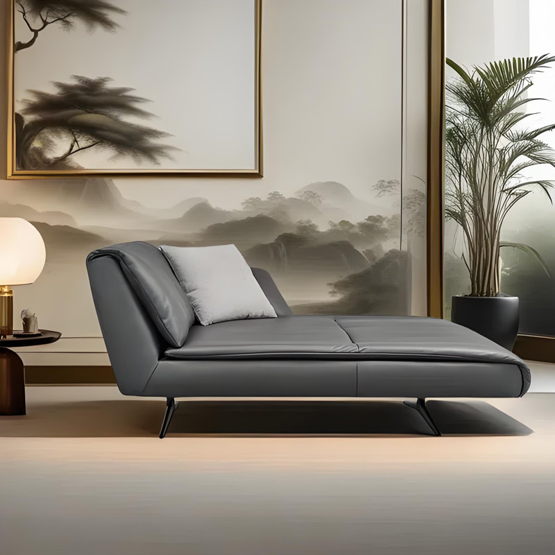 Chaise longue simple, décontractée et élégante, Orienté à gauche (vu de face)