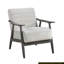Fauteuil d'appoint décontracté en tissu d'ameublement en bois massif-150366001