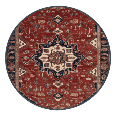 Machine Washable Persian Brown Area Rug