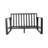 #5453: Double With Milky White Cushions And Rectangular Coffee Table. Strong Aluminium Frame. Spacious Table For Drinks, Books, More Cushioned #5453. Build. Your Living Room Essentials