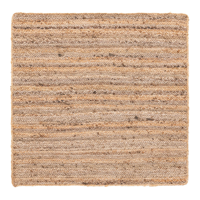 Meador Hand Braided Chindi Rugs, Square 4'1"