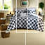 Modern Twin/twin Xl Bedding Sets, Hypoallergenic Polyester Comforter With Checkered Design