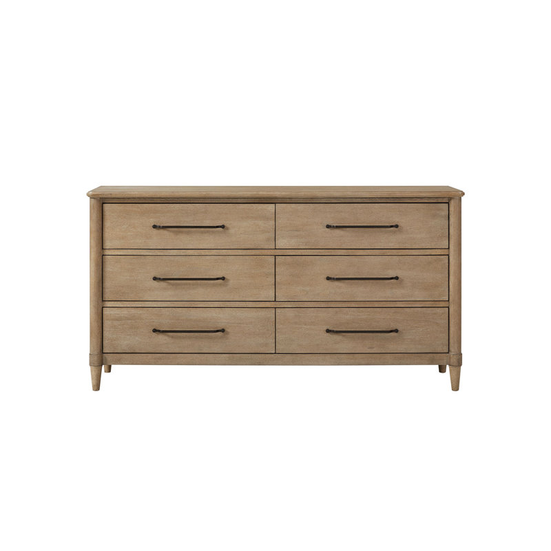 Commode à 6 tiroirs Casual finition sable