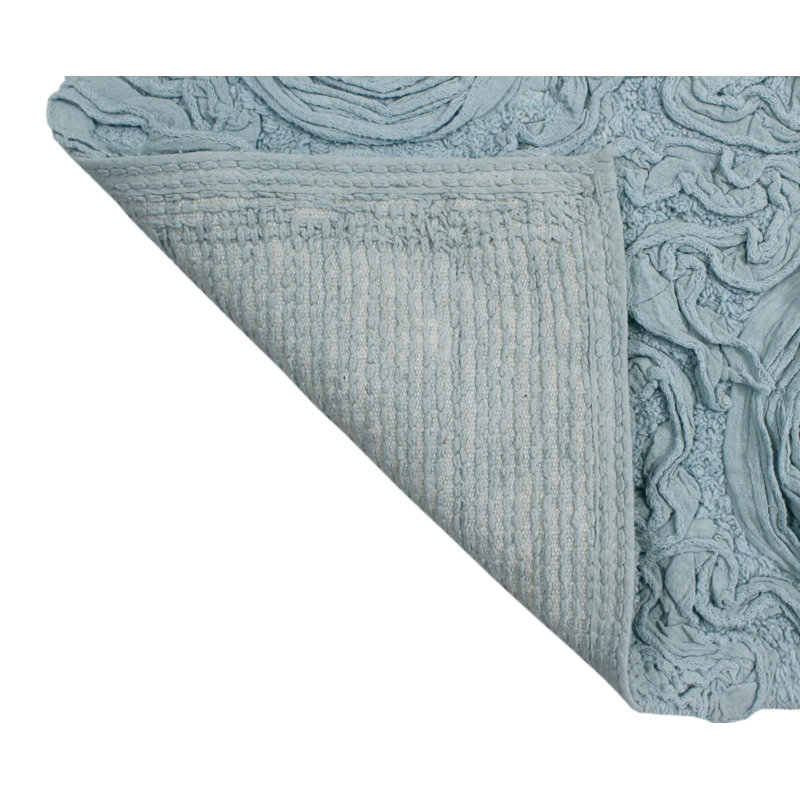 Freida Bath Rug Set, Blue