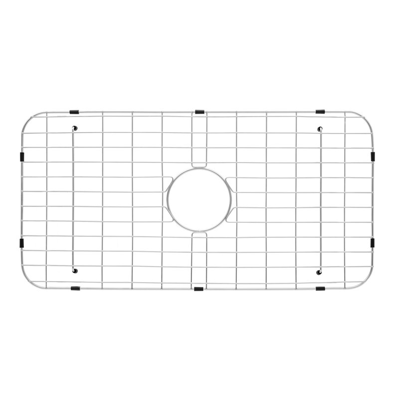 Brushed Stainless Steel Rectangular Kitchen Sink Grid