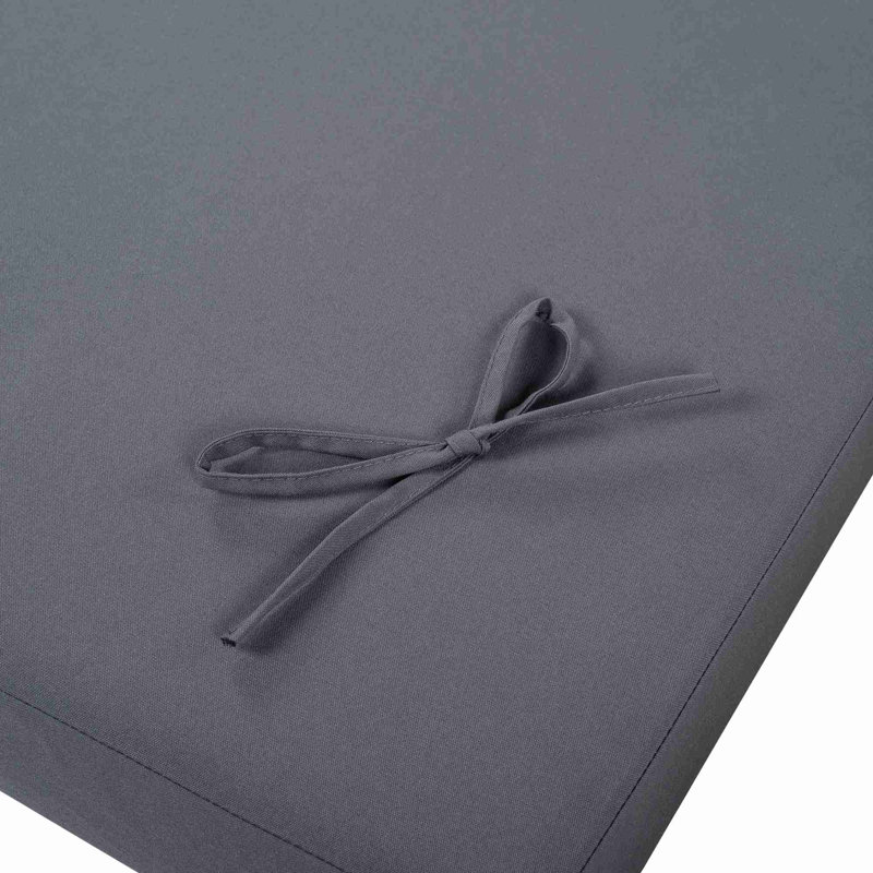 Ensemble de chaises longues, Gris foncé, Noir