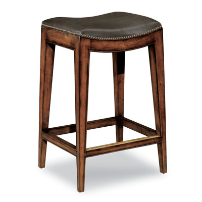 Jackson Upholstered Stool with Solid Wood Frame