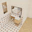 Meuble-lavabo d'angle flottant avec lavabo