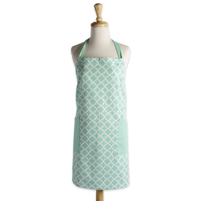 Trung Cotton Bib Apron, Aqua