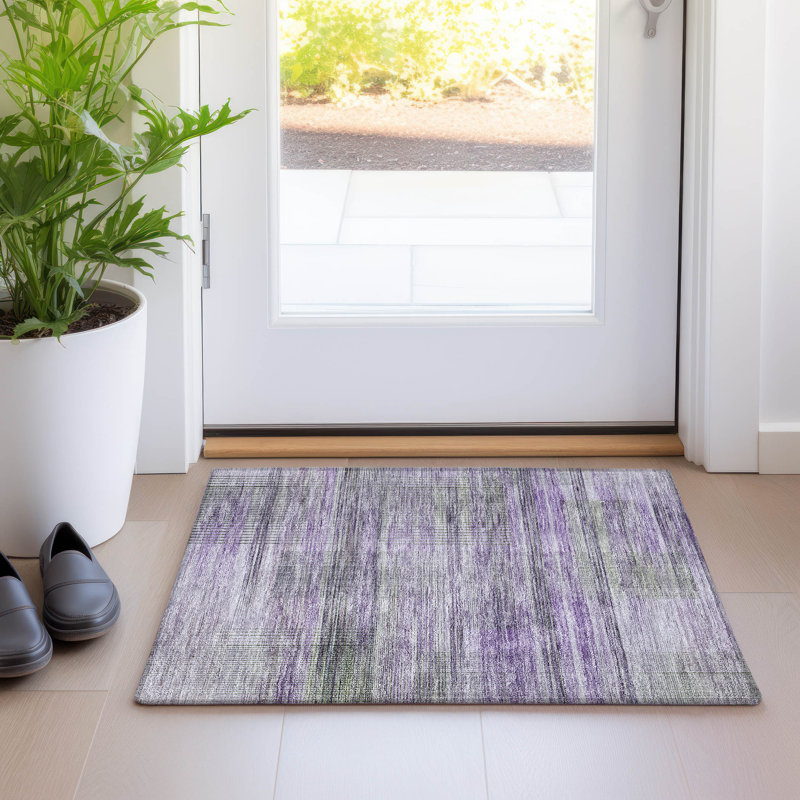 Tapis d'entrée antidérapant Maliana, Rectangle 1'8" x 2'6"