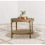 Table d'appoint ronde avec tablette de rangement-1956041328