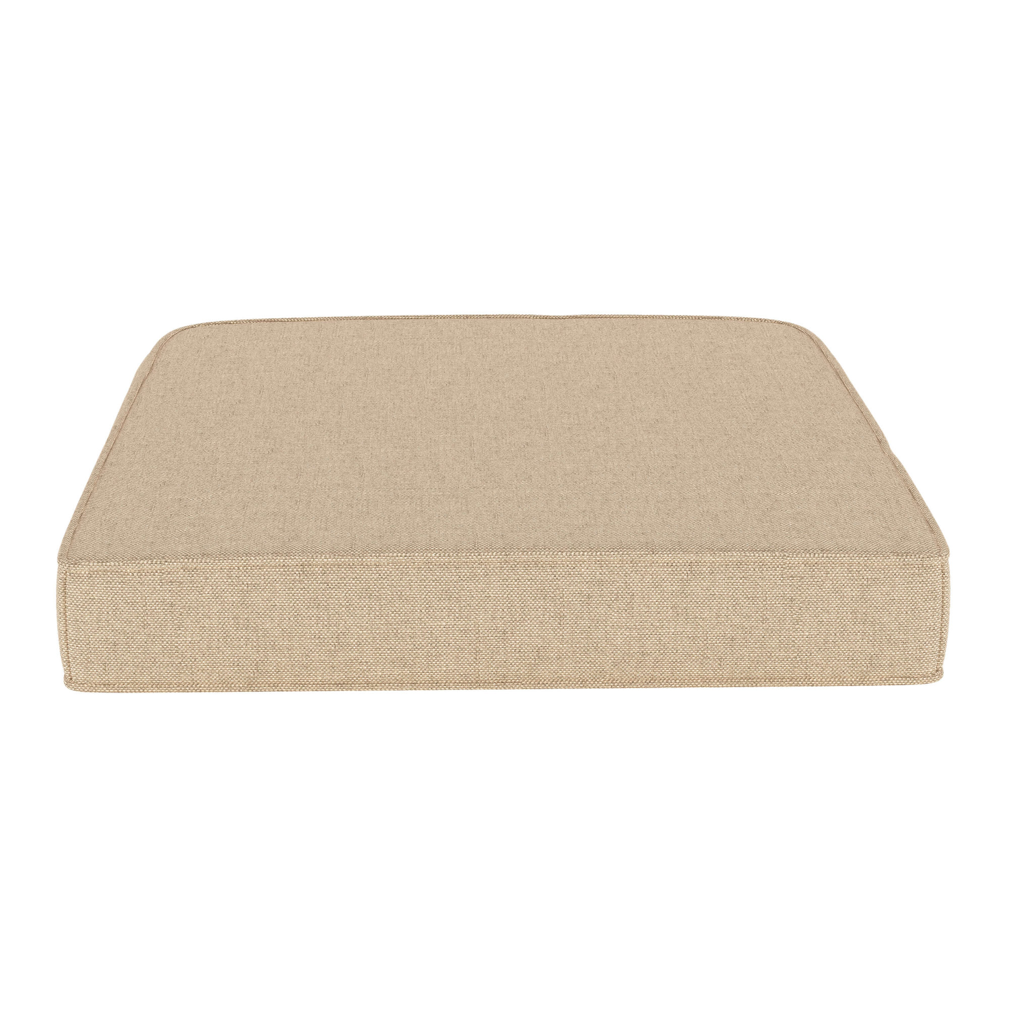 Sunbrella® Outdoor Dining Chair Seat Cushion, Antique Beige Sunbrella® Canvas, 20" W x 18" D