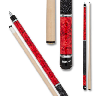 Talon TL19 Red Birdseye Maple Pool Cue 19oz with Wrap