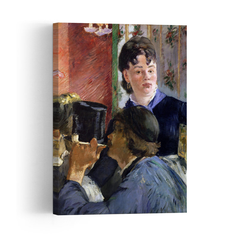 La Serveuse de Bocks, 1878-1879, estampe d'art mural contemporain abstrait impressionniste, H 18 po x l 12 po