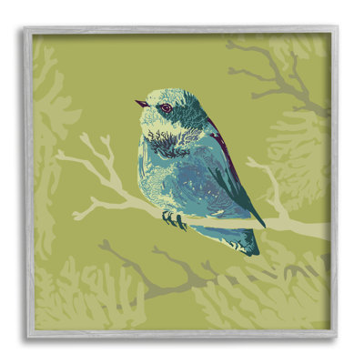 "Petit oiseau bleu perché" par Verbrugge WaterColoured