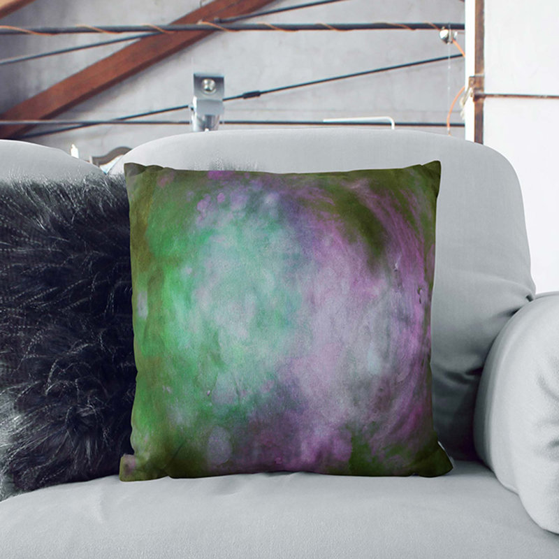 Moody Thoughts Cushion with Filling, 40cm H x 40cm W x 15cm D, Stone