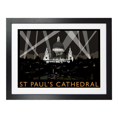 'St Pauls Cathedral Night' by Richard O'Neil - Print