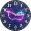 Horloge murale silencieuse pour salle de bain JUNZAN