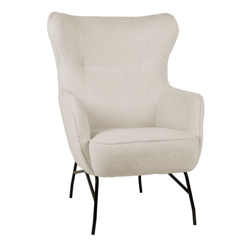 Rainer Upholstered Accent Chair, Badlands White