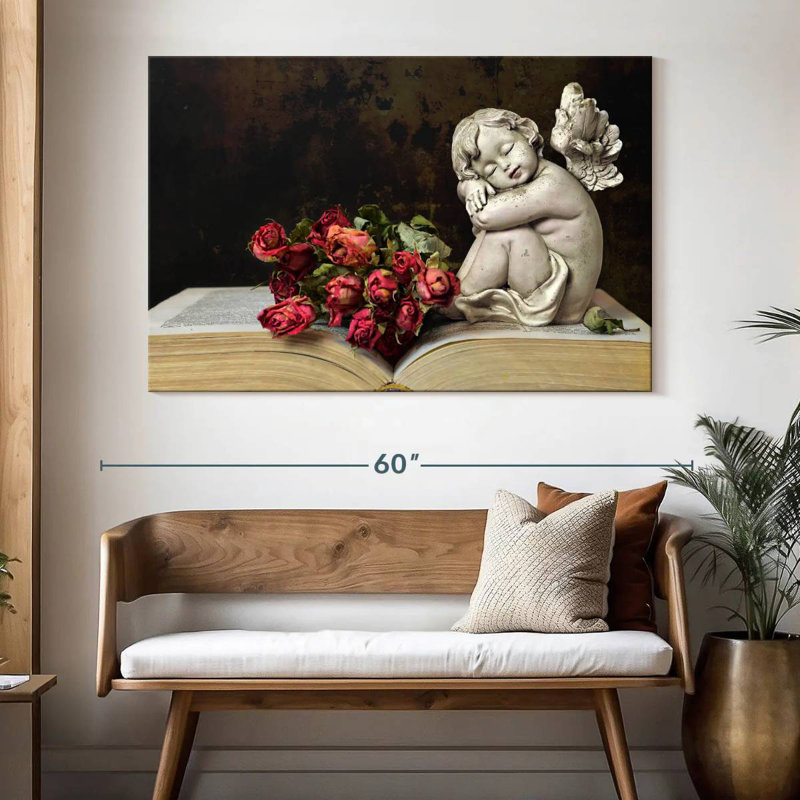 Leisha Cherub, 34" H x 51" W