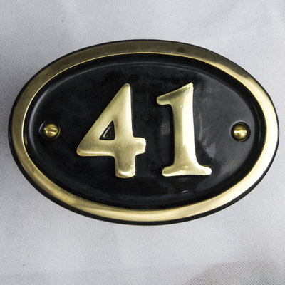 Tyrinia 10cm H Reflective Aluminum House Number