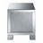 Gillian Square End Table Silver And Clear Mirror