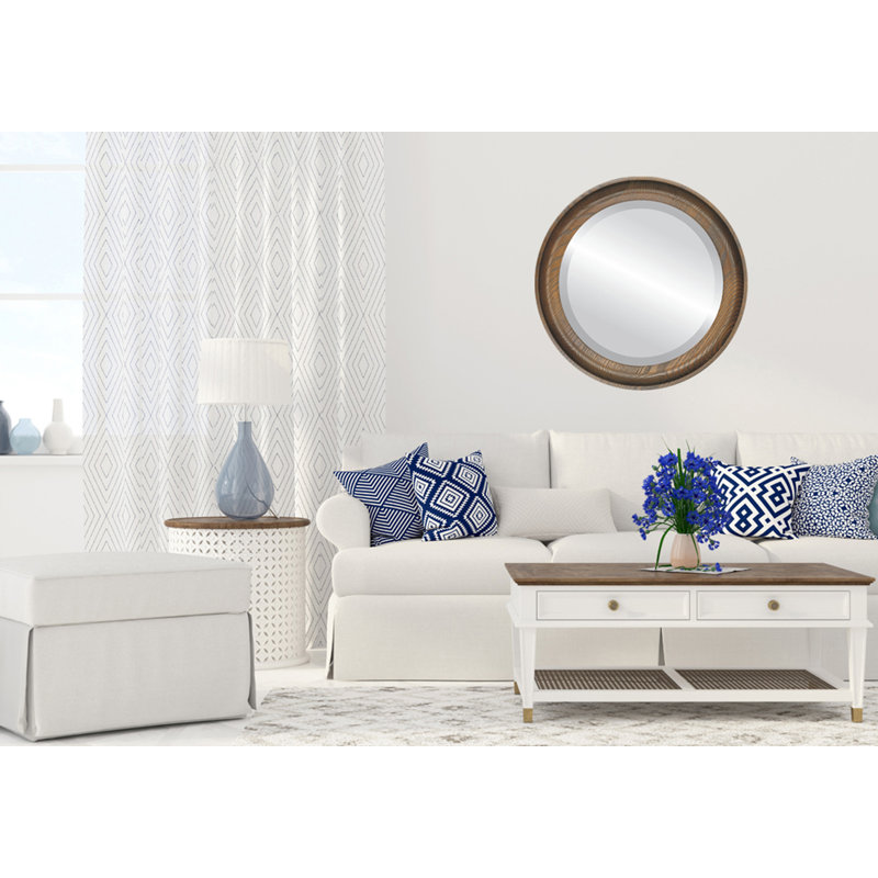 Miroir décoratif biseauté Wimborne, 21 po x 21 po