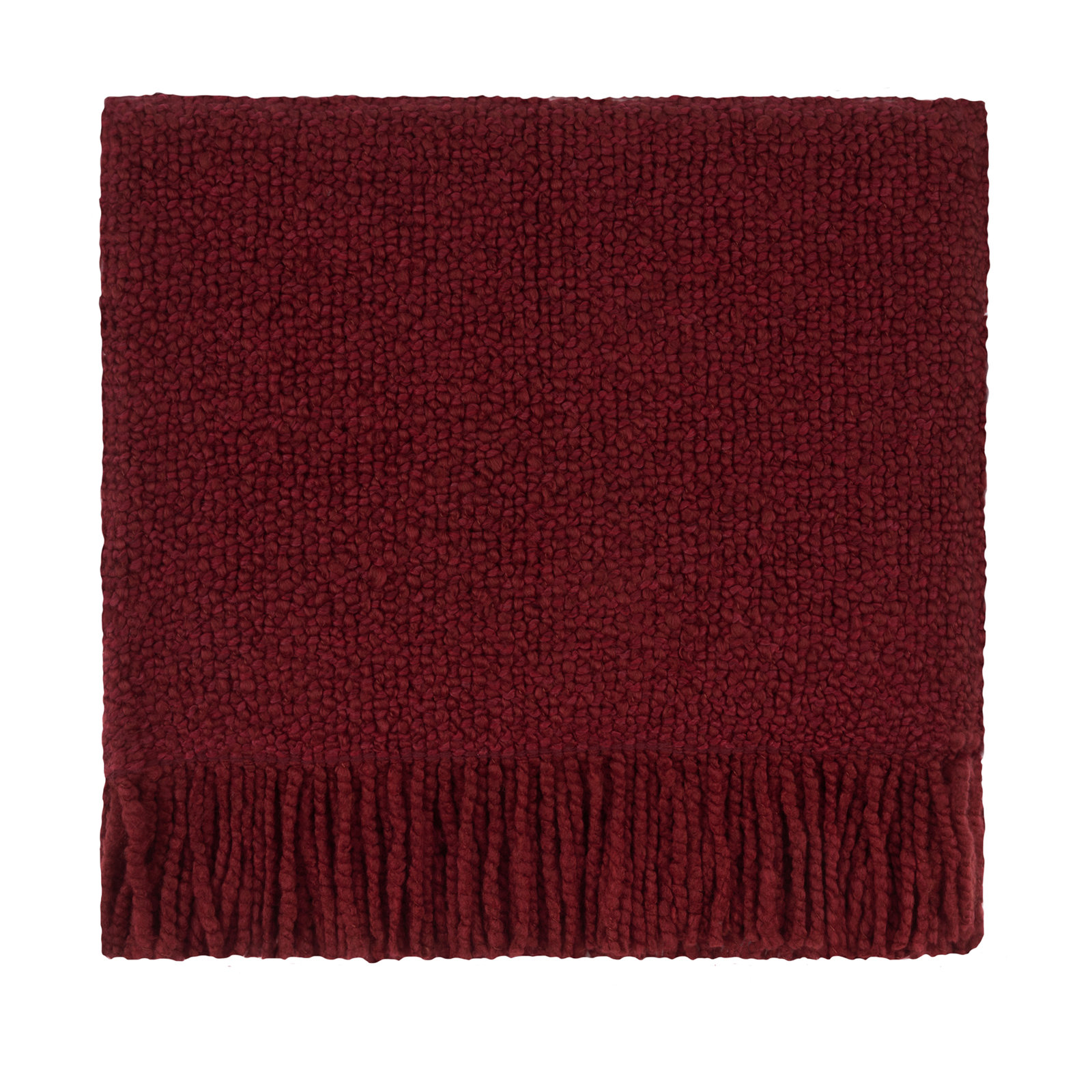 Machine Woven Throw Blanket, Scarlet