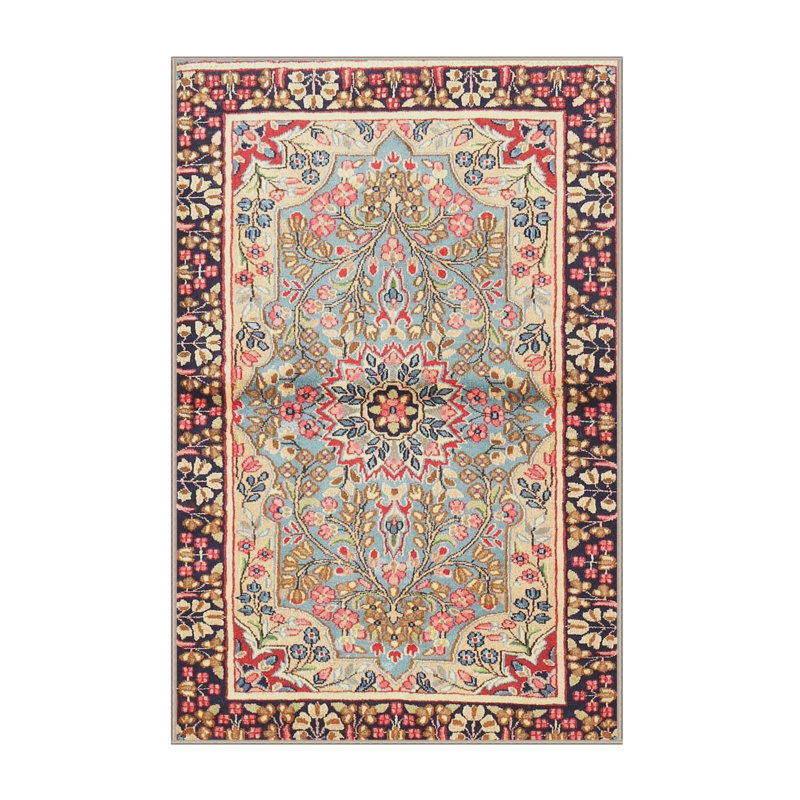 Tapis beige/rouge traditionnel Sophy, Rectangle 5 pi x 7 pi
