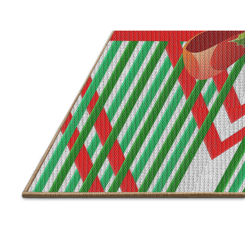 Tapis vert / rouge Valora, Rectangle 2 pi x 5 pi