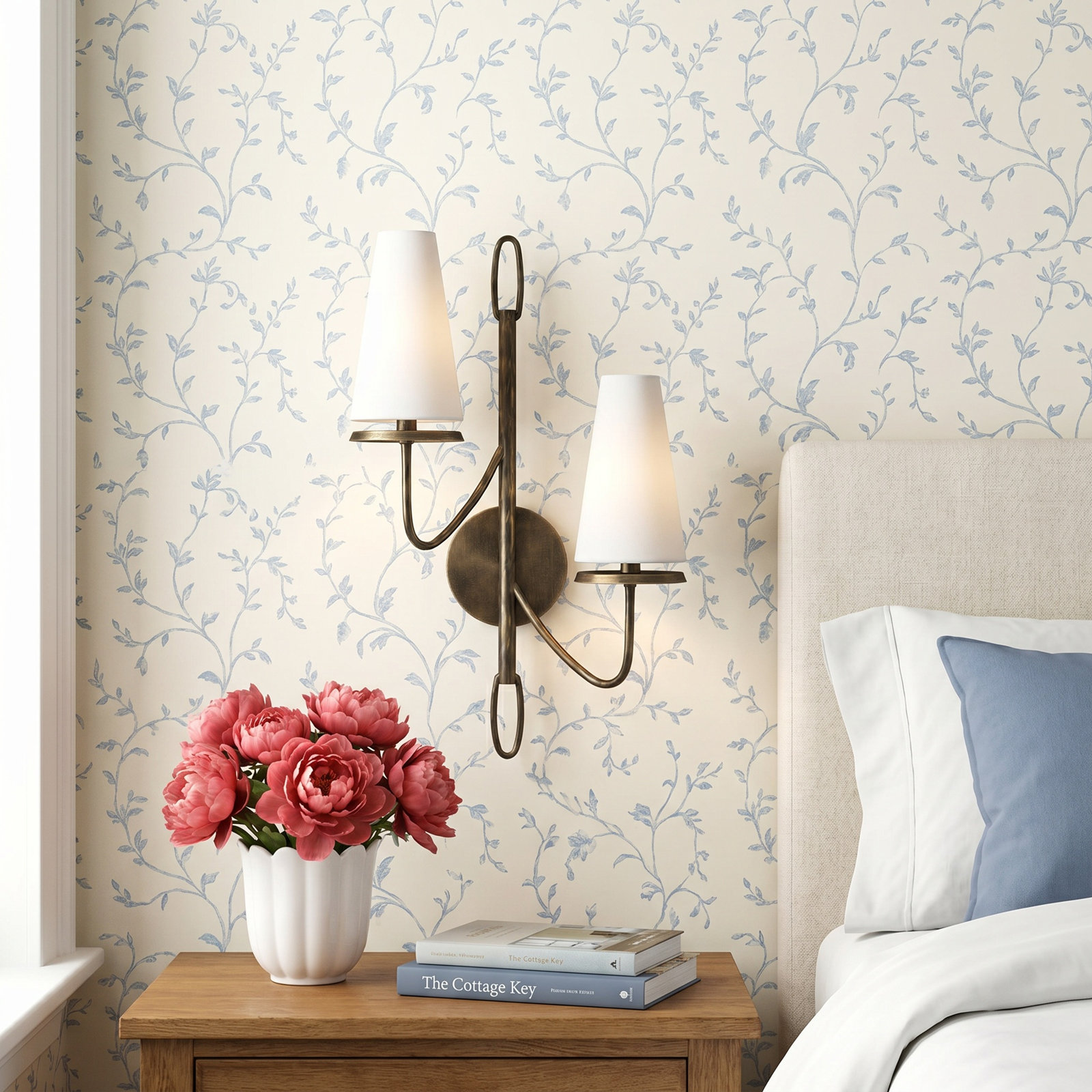 Walling 2-Light Armed Sconce, Pompeii Bronze