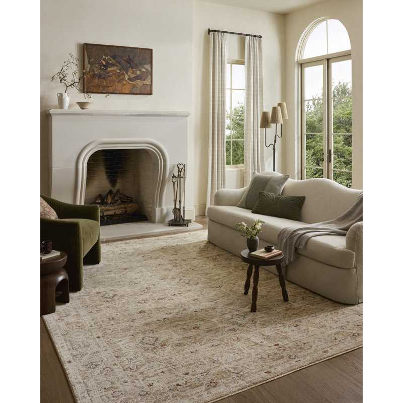 Tapis naturel / multicolore Loloi Clarisse, Rectangle 3 pi 11 po x 5 pi 7 po