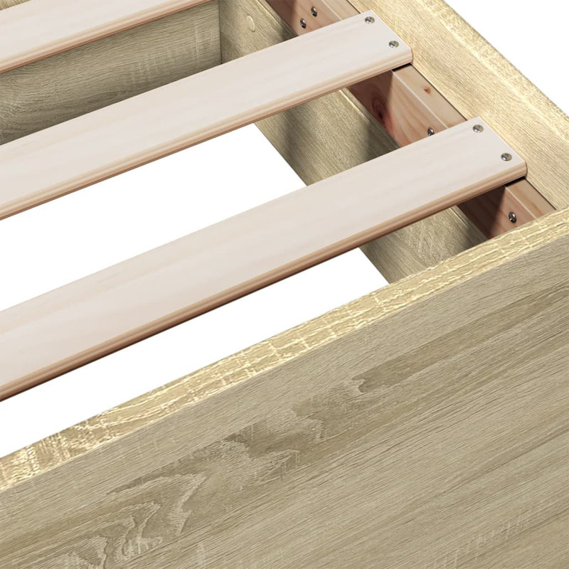 Peltz Bed, European Single (90 x 200cm), Sonoma Oak