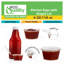 Tasses à portion en plastique 4 oz avec couvercle à charnières Ecoqualité - pour les sauces, les échantillons, la boue, le gelée et le rangement des aliments (100)