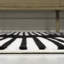 Tapis noir / blanc Anders MidCentury-924995882