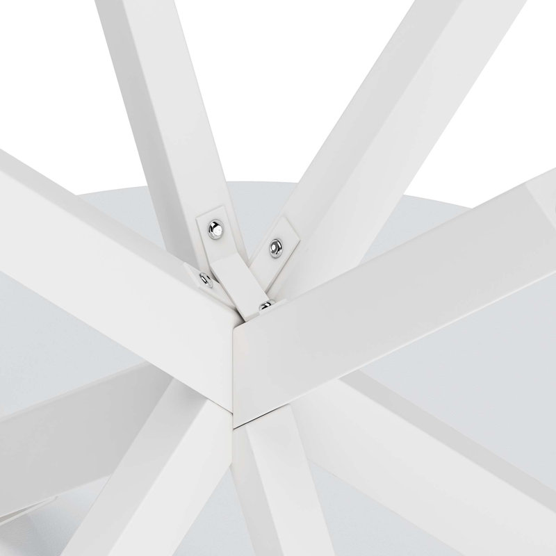 Table de salle à manger Modern, Blanc, H 29,53 po x L 31,5 po x l 31,5 po